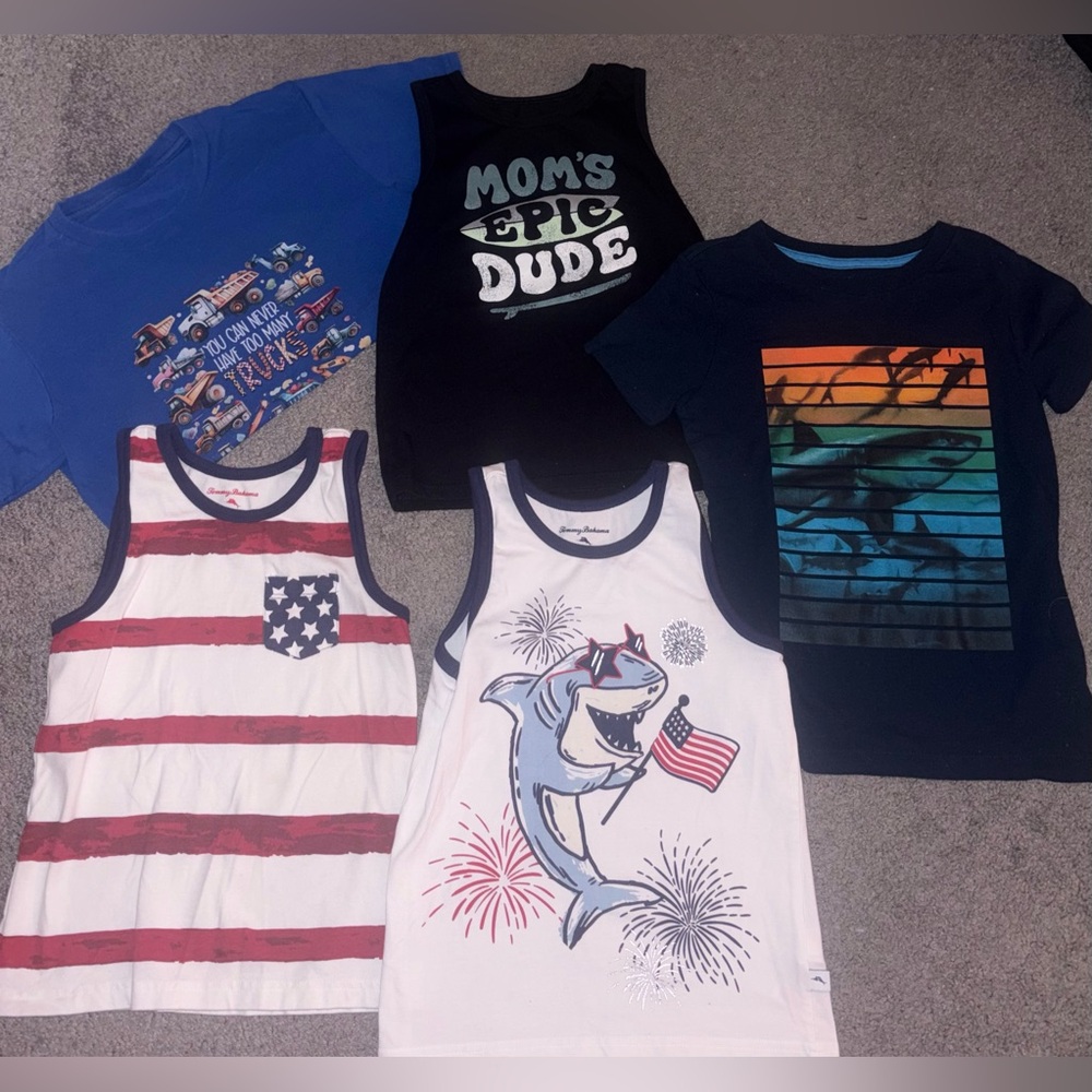 👕 Boys Summer Clothing Bundle – Size 5T | 5 Piece Lot ☀️